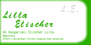 lilla elischer business card